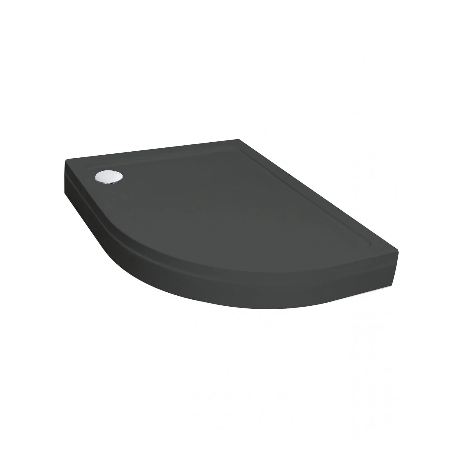 1000 x 900mm Offset Quadrant Stone Easy Plumb Slate Grey Shower Tray