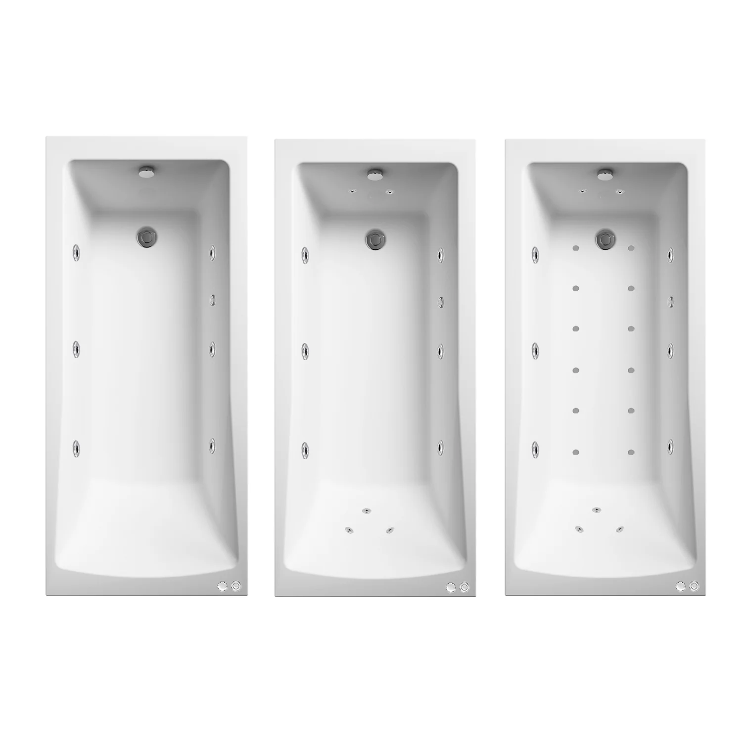 1400 x 700mm Riverside Whirlpool & Hydrotherapy Spa Bath