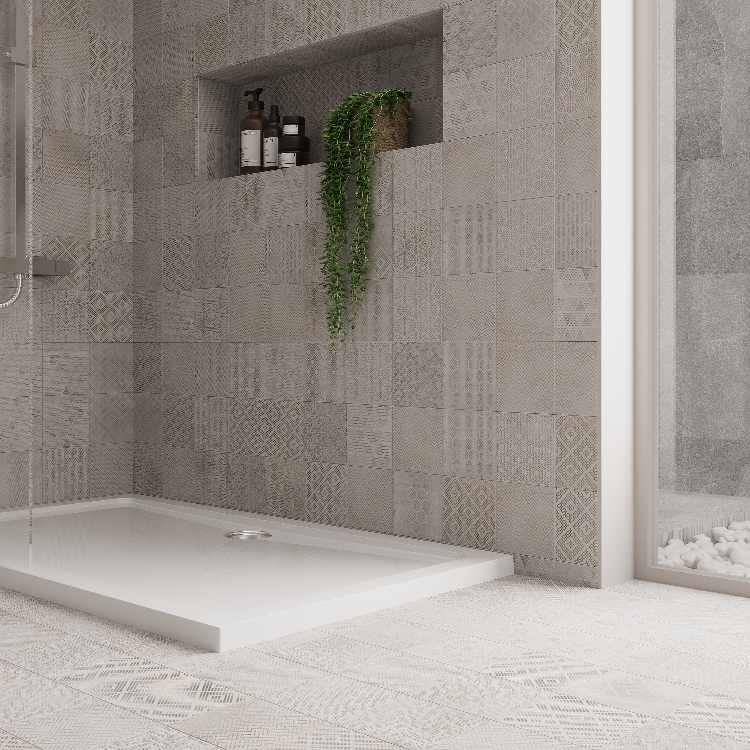 1400mm x 760mm Walk-In 8mm Enclosure & Stone Shower Tray - Image 7