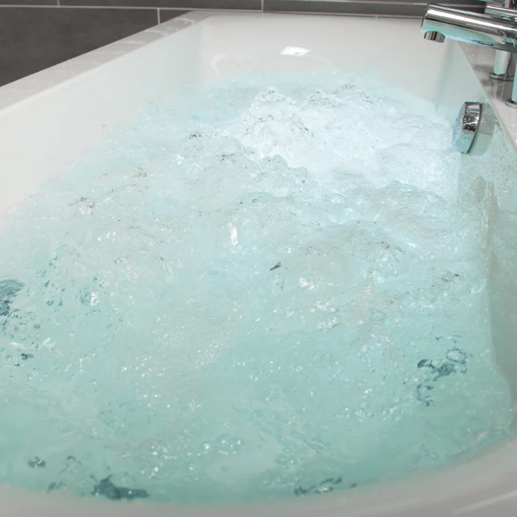 1600 x 850mm P-Shaped 8-Jet Whirlpool Bath - Image 6