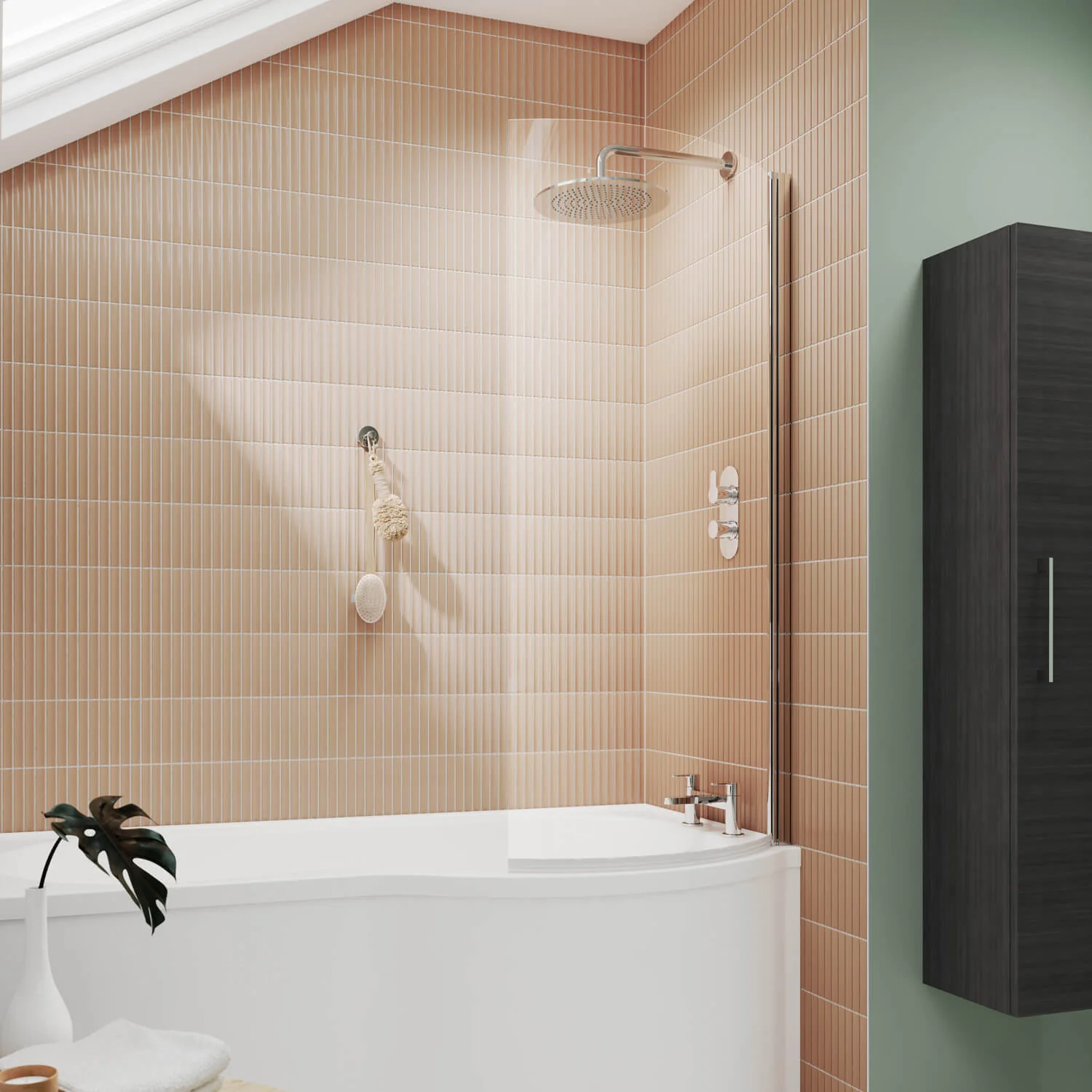 1700 P-Shaped Bath with Bath Screen and Front Panel - Image 7