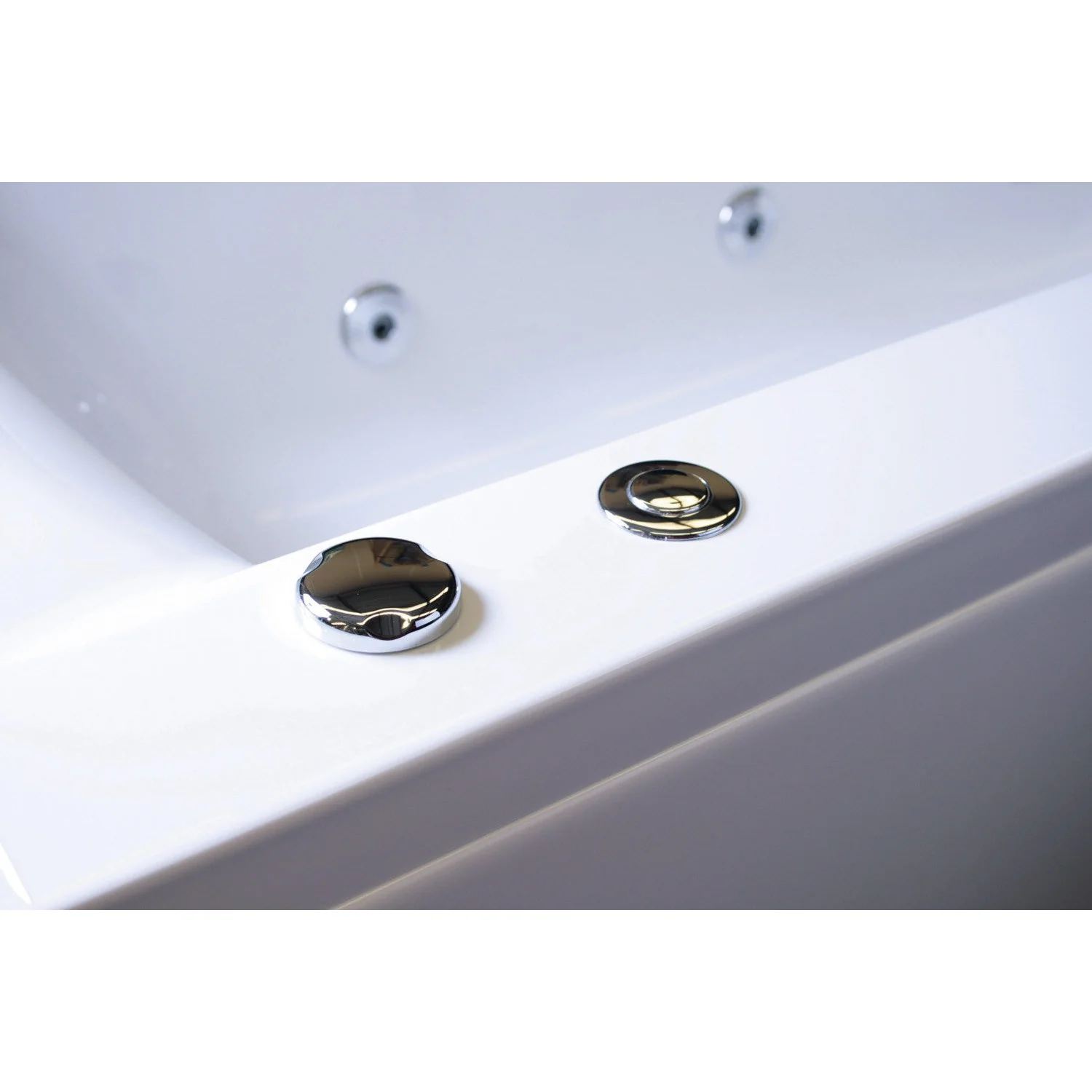 1800 x 850mm L-Shaped 8-Jet Whirlpool Bath - Image 8