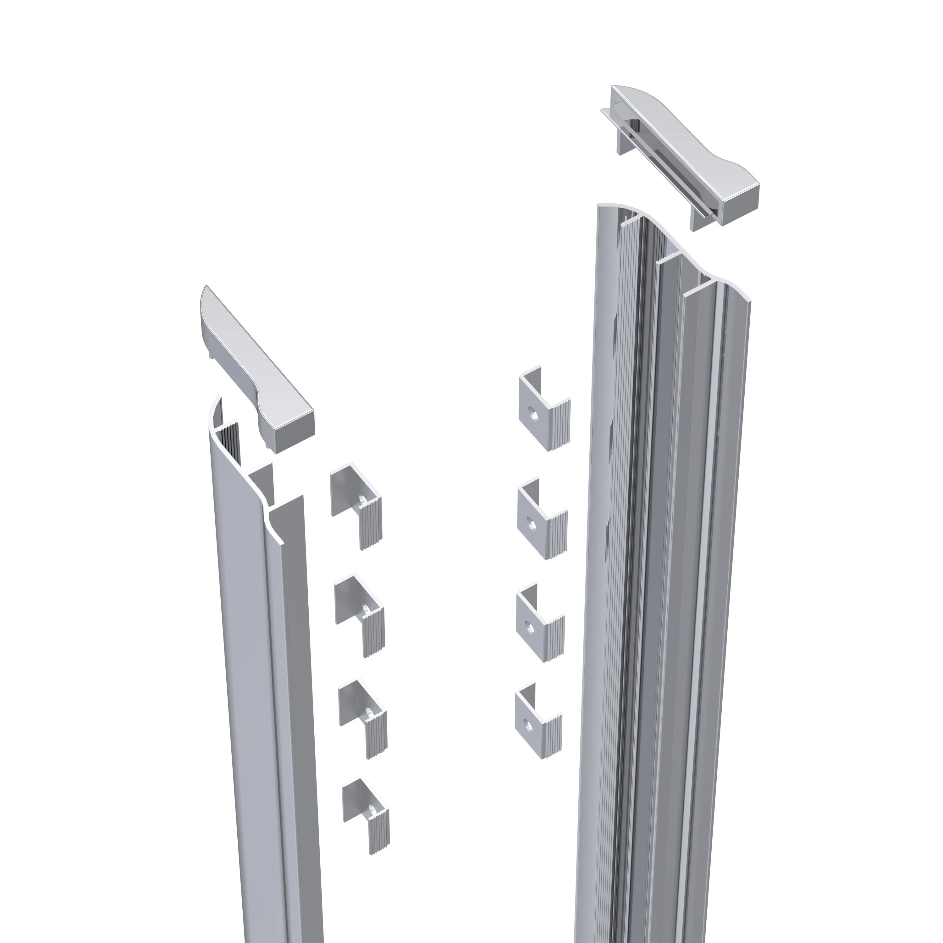 1850mm Enclosure Screw Cover Kit Chrome - Chrome