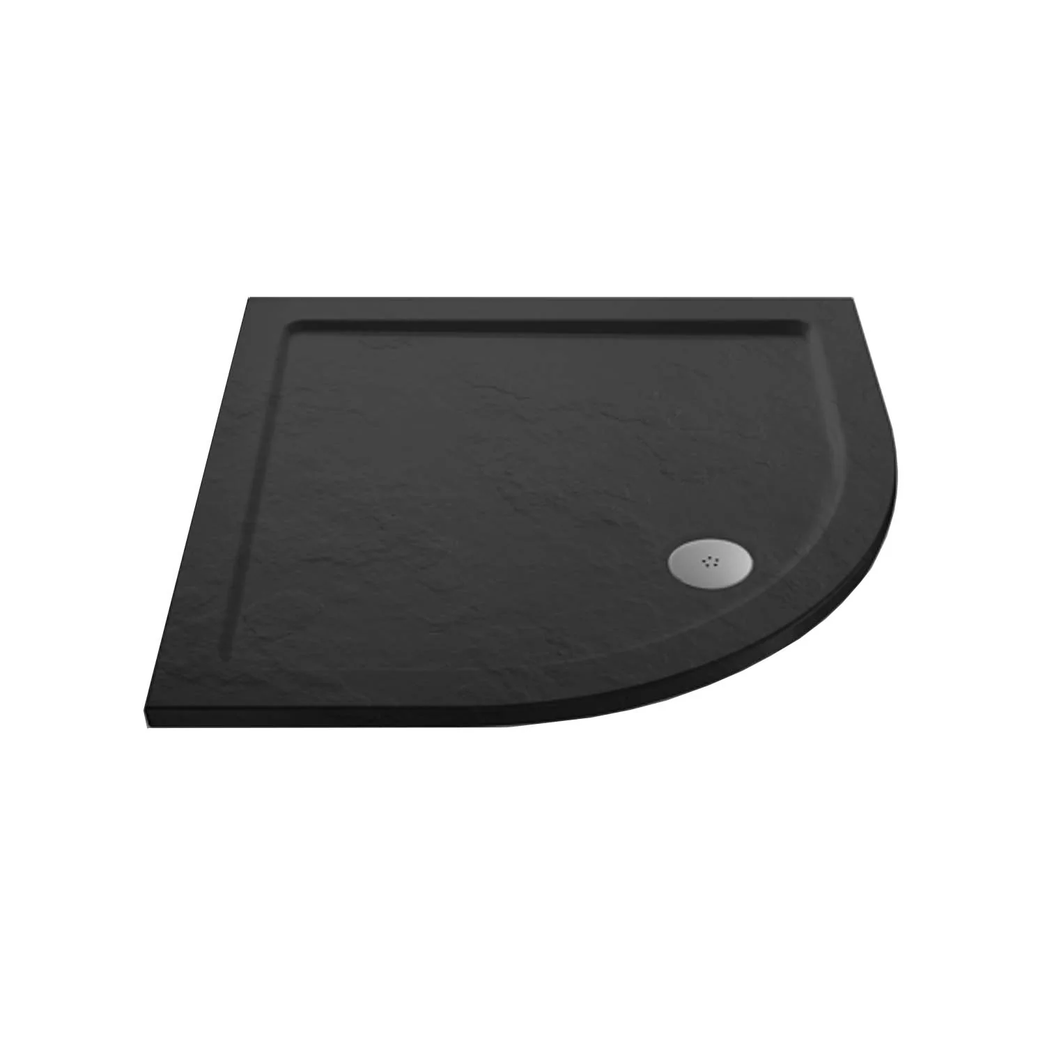 700 x 700mm Quadrant Stone Grey Slate Shower Tray