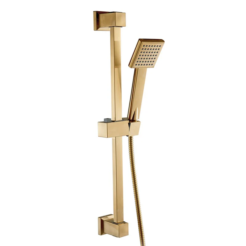 Albury L Shape Shower Bathroom Suite - Brushed Brass - 1500 - Image 12