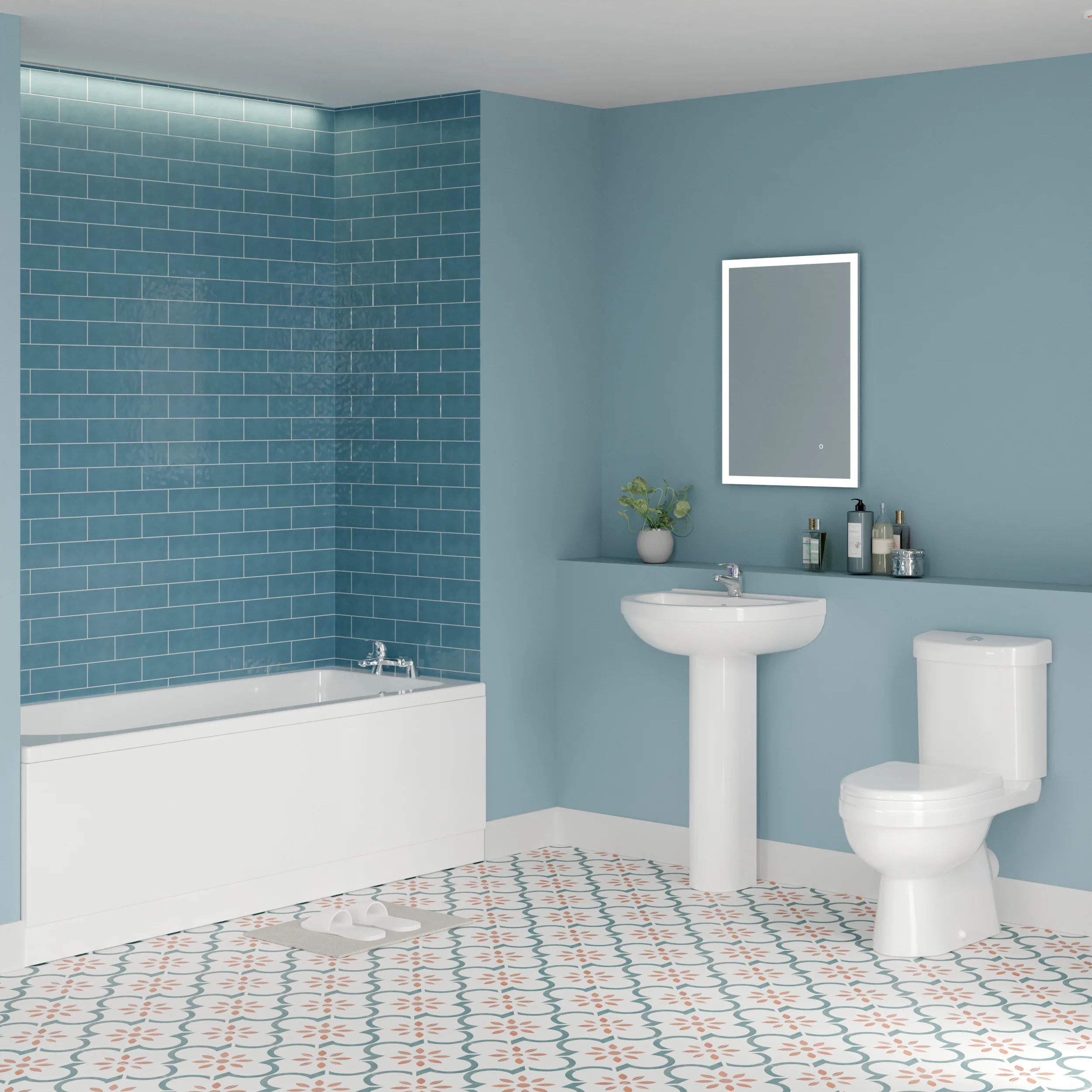 Alpha Complete Bathroom Suite 1700 x 700 - Various Options - Image 8