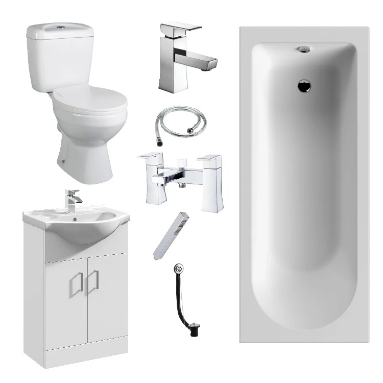 Alpha Sloane Vanity Complete Bathroom Suite 1700 x 750mm