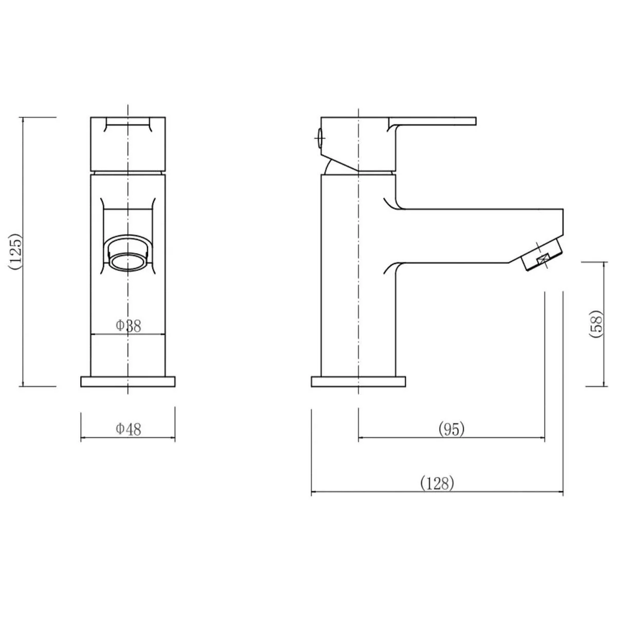 Aquadart Camden Mono Basin Mixer & Waste - Chrome - Image 2