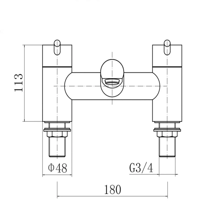 Aquadart Harrow Bath Filler - Chrome - Image 2
