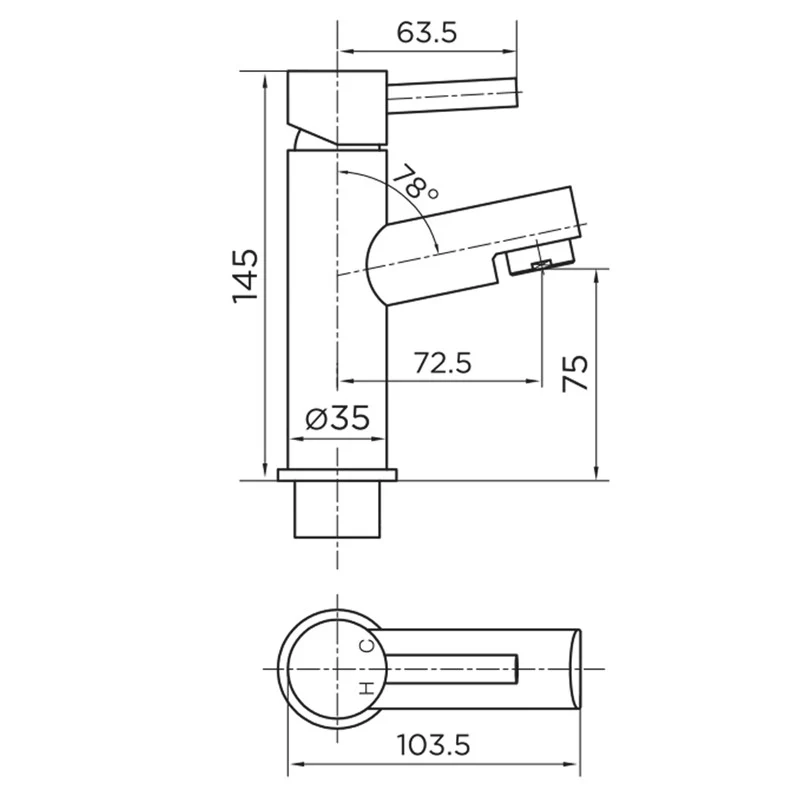 Trisen Mono Basin Mixer & ClickClack Waste - Chrome - Image 3