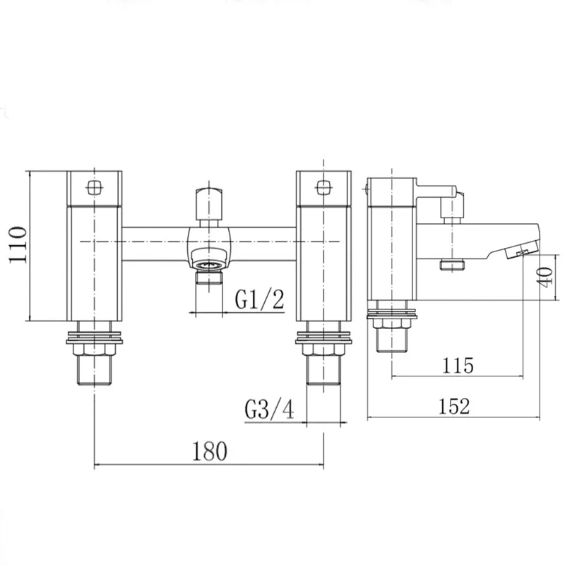 Form Basin Mono and Bath Shower Mixer Tap Pack - Image 5