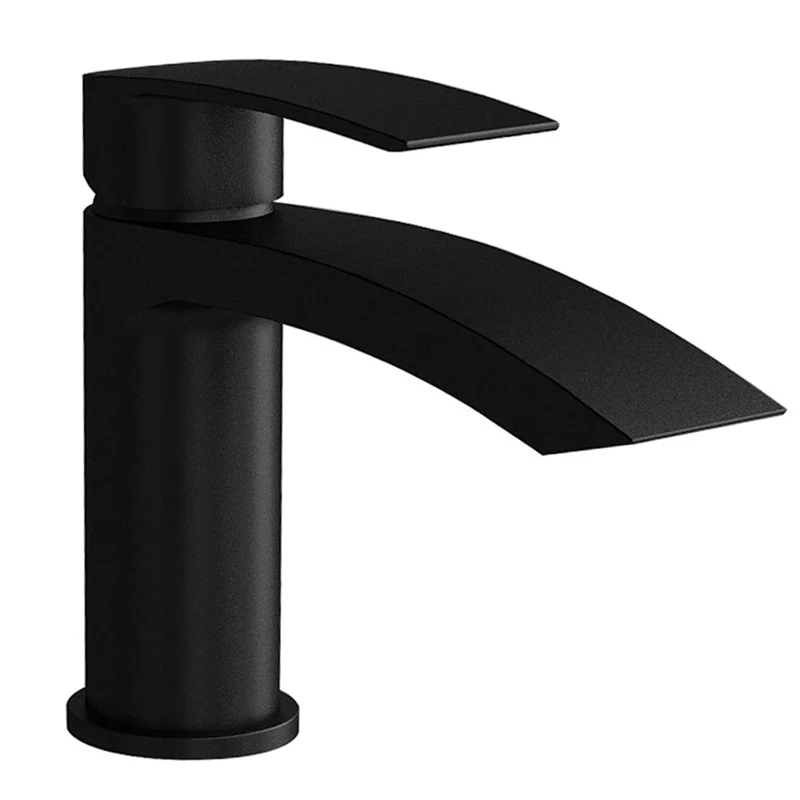 Aquadart Portobello Mono Basin Mixer & Waste - Black