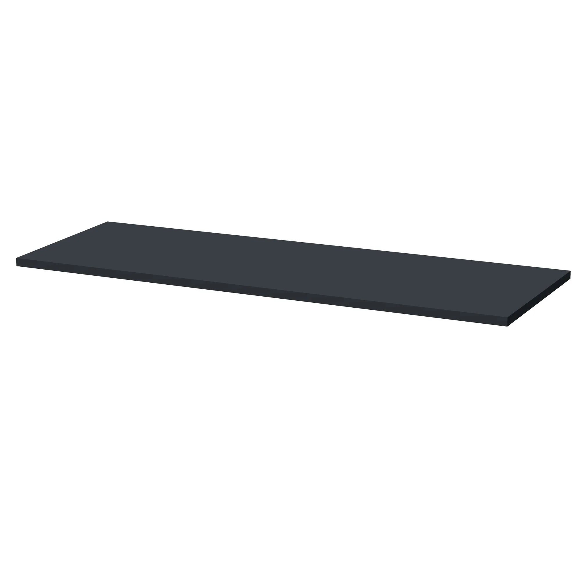 Nuie Arno 1200mm Floor Standing 4-Drawer Vanity & Worktop - Soft Black - Image 3
