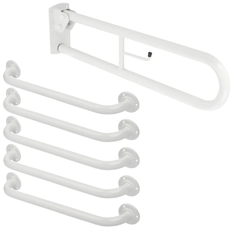 Assisted Living Comfort White Doc M Rail & Arm Pack