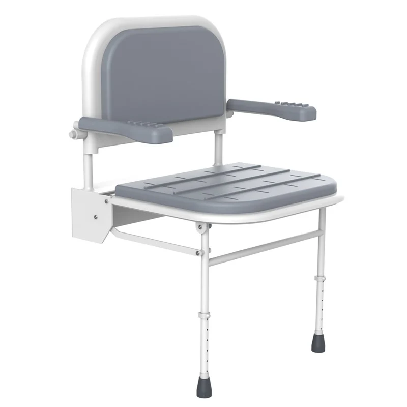 Assisted Living Shower Seat c/w Legs Grey