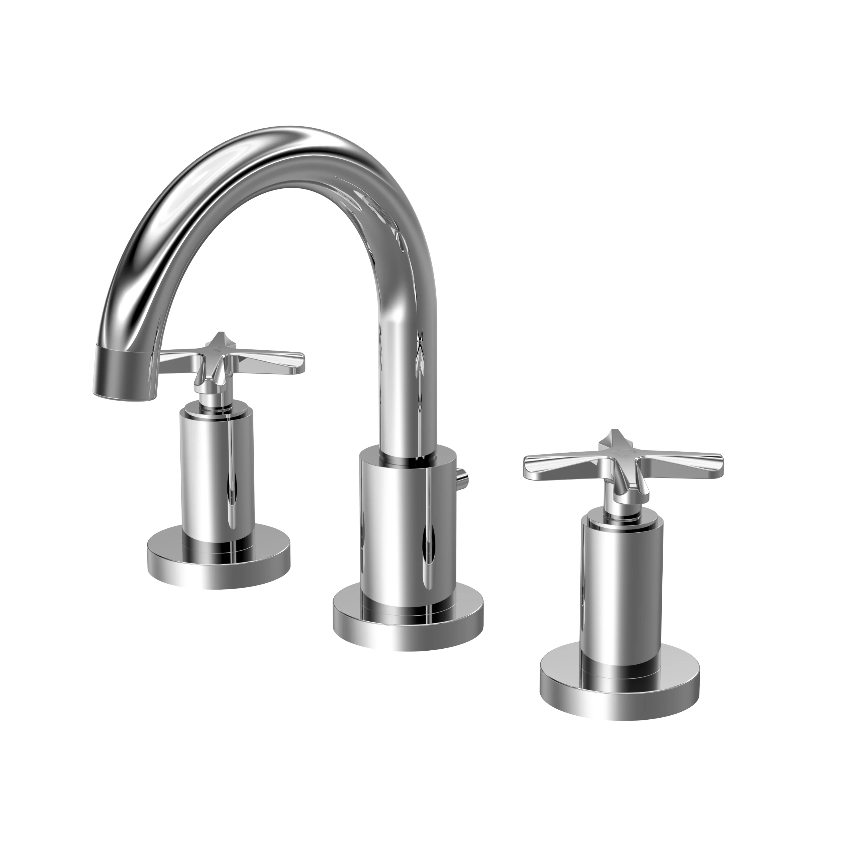 Aztec 3 Tap Hole Basin Mixer - Chrome - Image 2