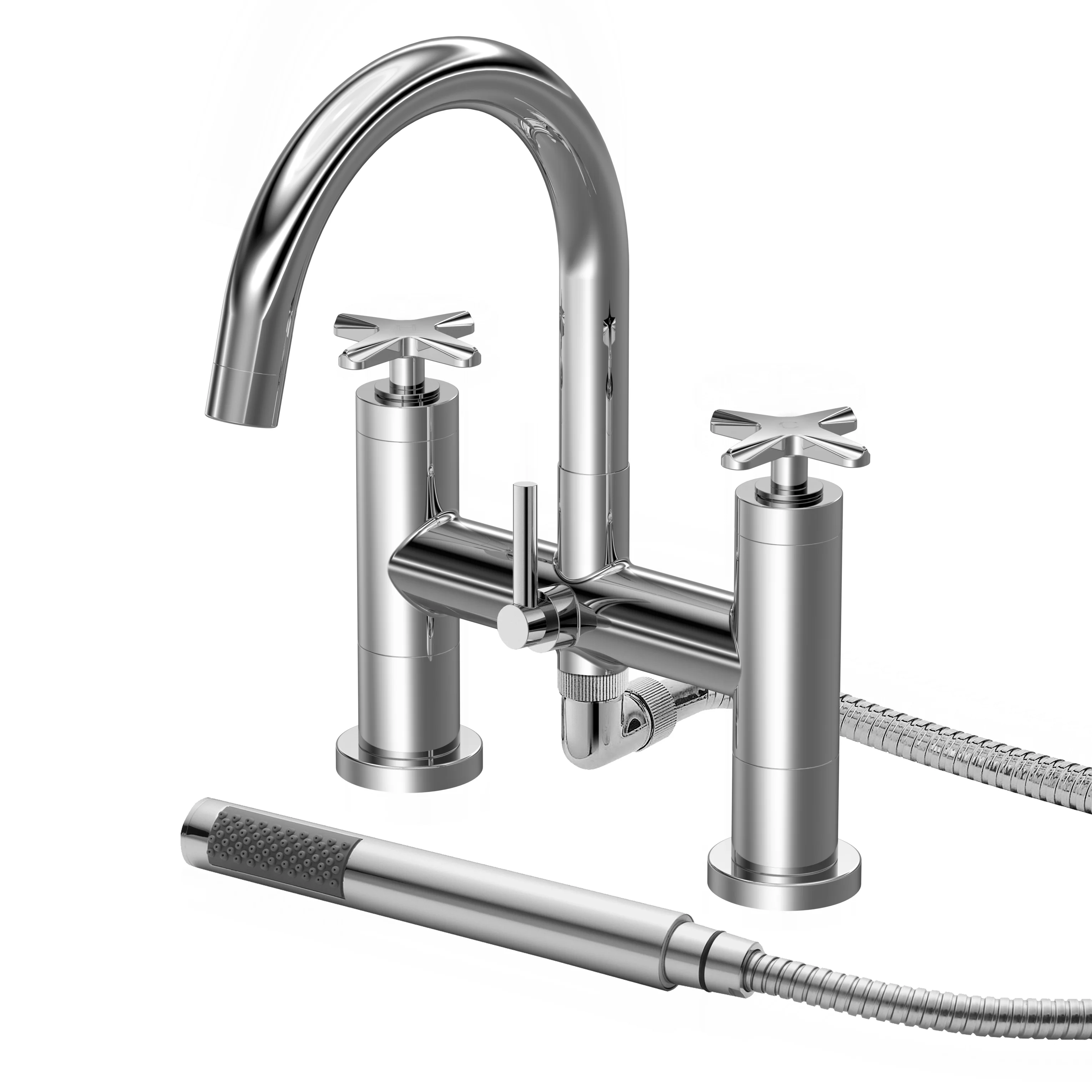 Aztec Bath Shower Mixer - Chrome