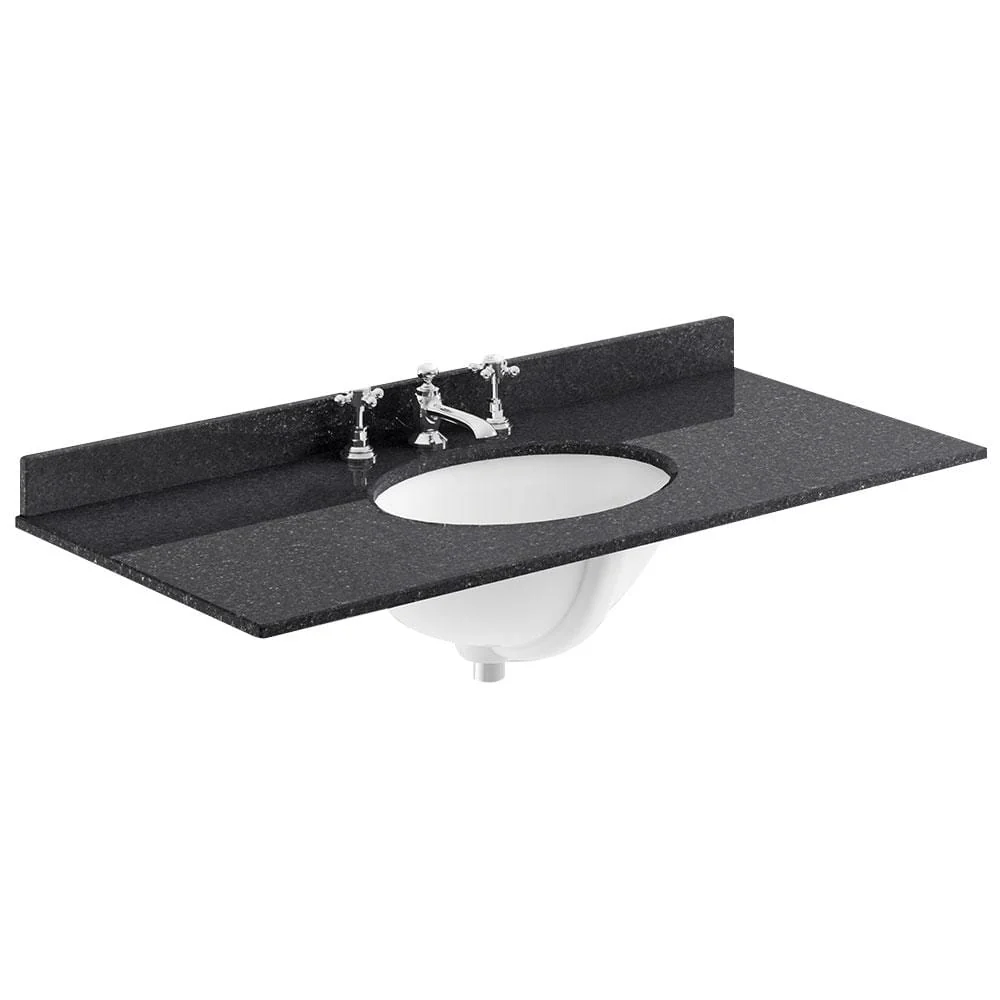 Bayswater 1000mm 2-Door Floor Standing Basin Cabinet - Plummett Grey - Image 10