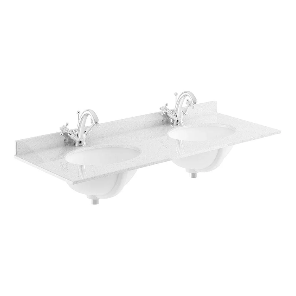 Bayswater 1200mm 4-Door Floor Standing Basin Cabinet - Plummett Grey - Image 3