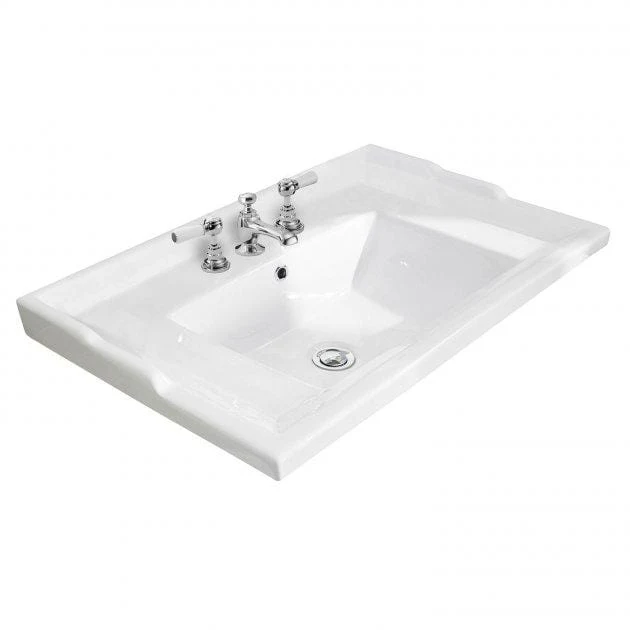 Bayswater 600 Vanity Unit with Ceramic Basin - Plummett Grey - Image 3