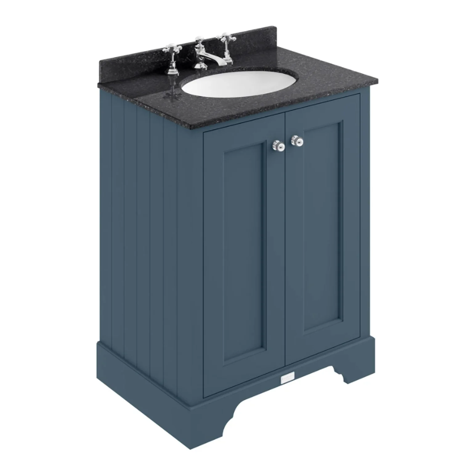Bayswater 600mm 2-Door Basin Vanity Unit - Stiffkey Blue - Image 2