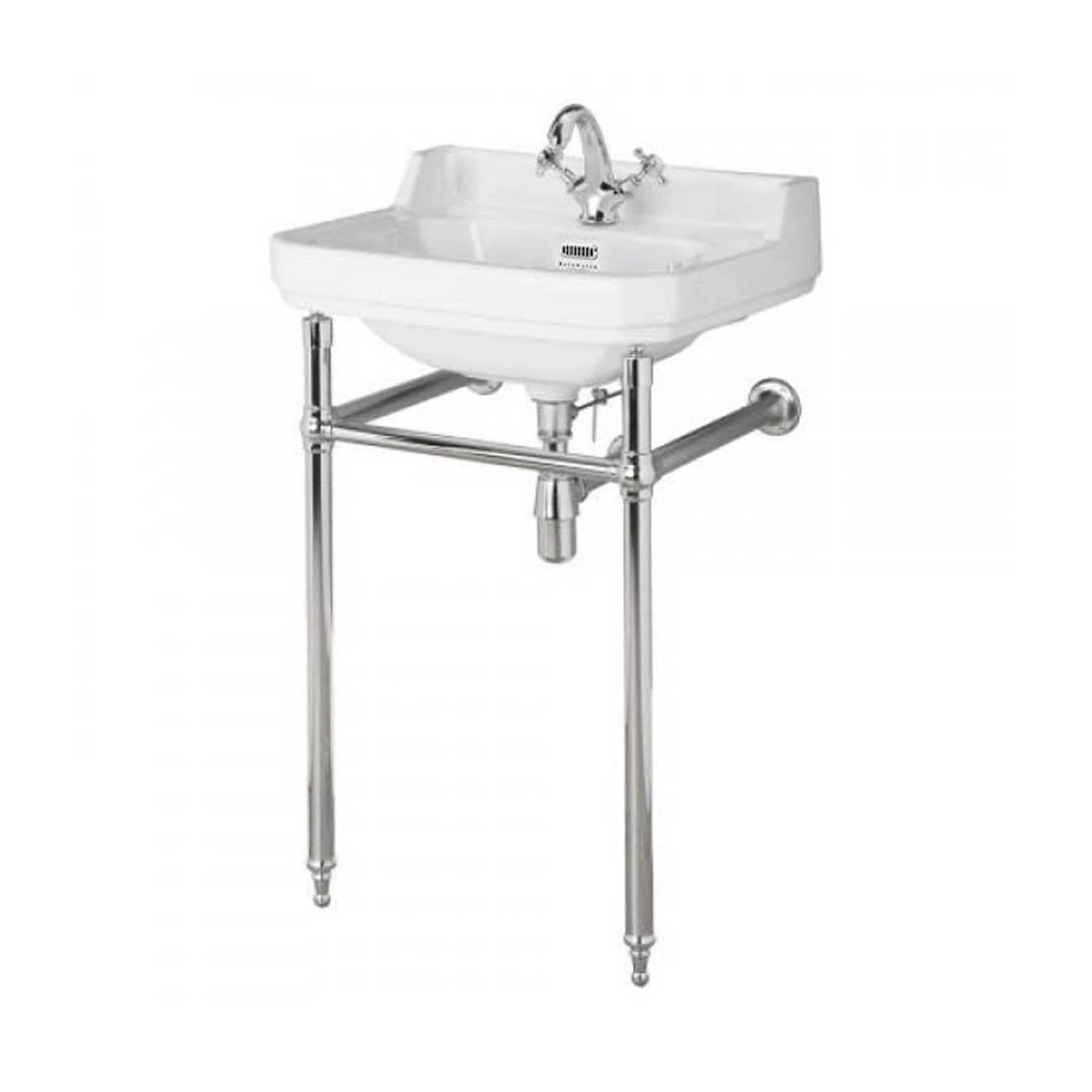 Bayswater Fitzroy 560mm 1TH Basin & Chrome Basin Frame
