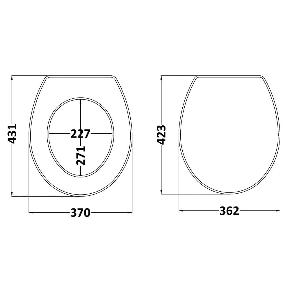 Bayswater Fitzroy Traditional Toilet Seat - Stiffkey Blue - Image 2