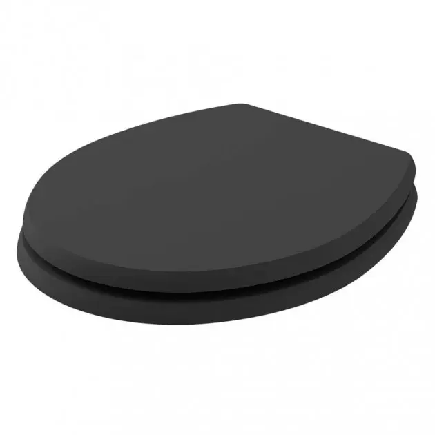 Bayswater Fitzroy Wood Soft Close Toilet Seat and Cover - Matt Black
