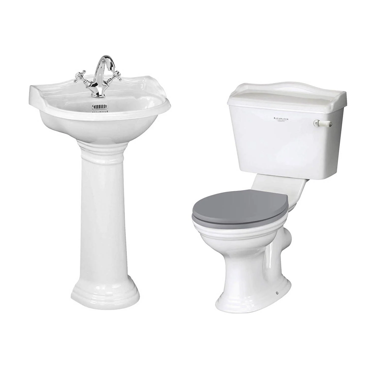 Bayswater Porchester 4 Piece Traditional Bathroom Suite - 1 Tap Hole