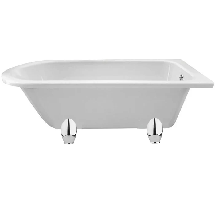 Bayswater Sutherland 1700mm Single Ended Freestanding Bath C/W Chrome Feet