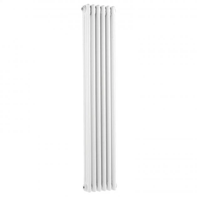 Bayswater Traditional White Nelson 3-Column Vertical Radiator 1500mm x 291mm