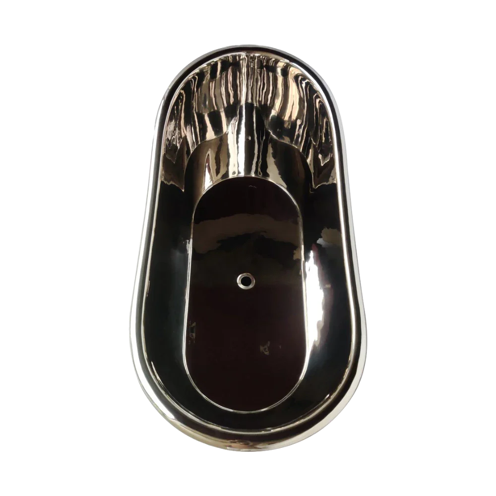 BC Designs Freestanding Boat Bath 1500 x 725mm - Antique Copper/Nickel - Image 7