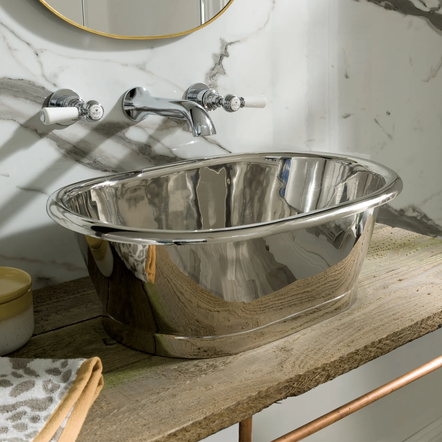 BC Designs Countertop Basin 530 x 345mm - Nickel