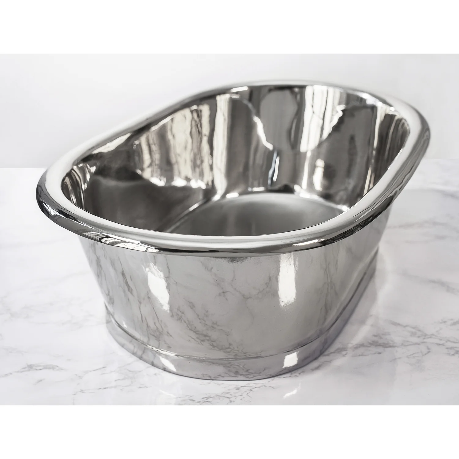 BC Designs Countertop Basin 530 x 345mm - Nickel - Image 4