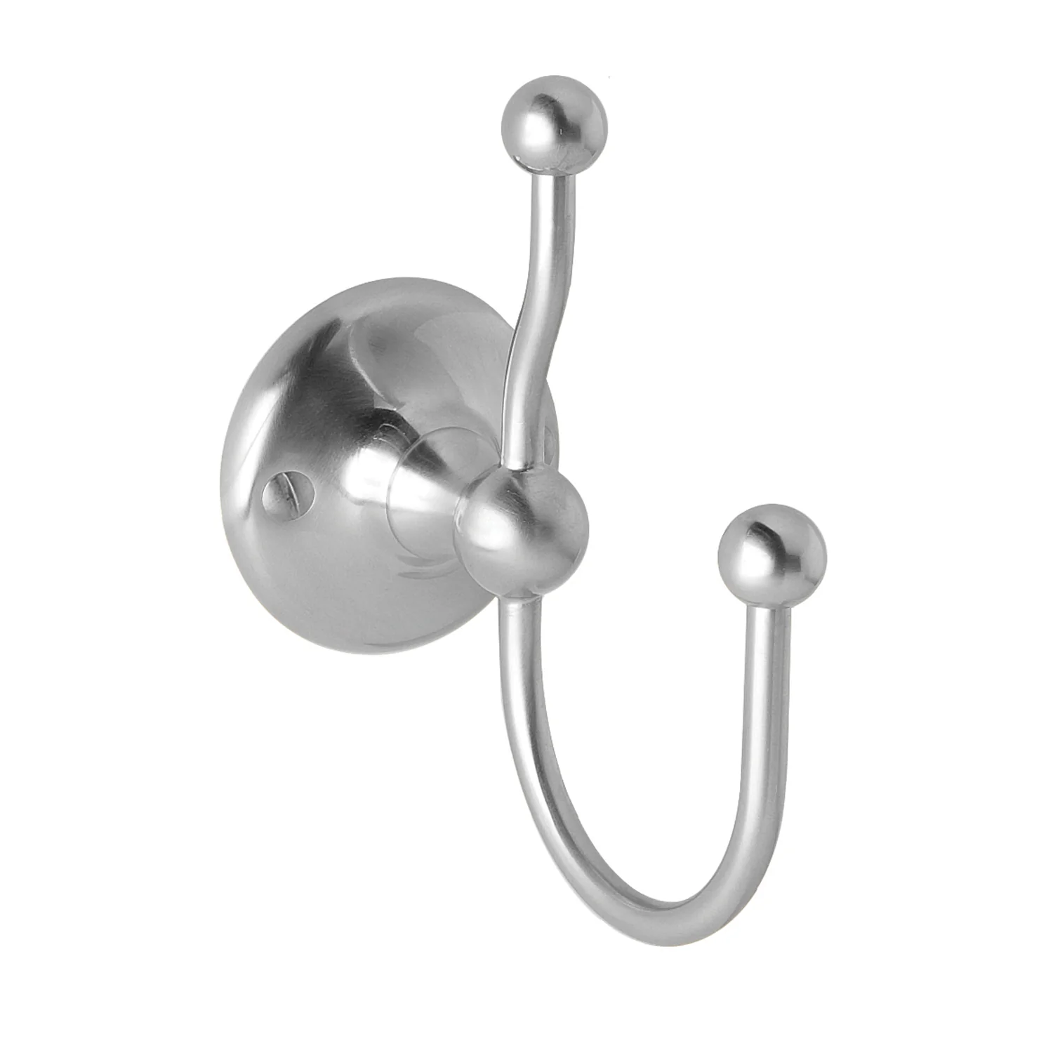 BC Designs Victrion Double Robe Hook - Brushed Chrome