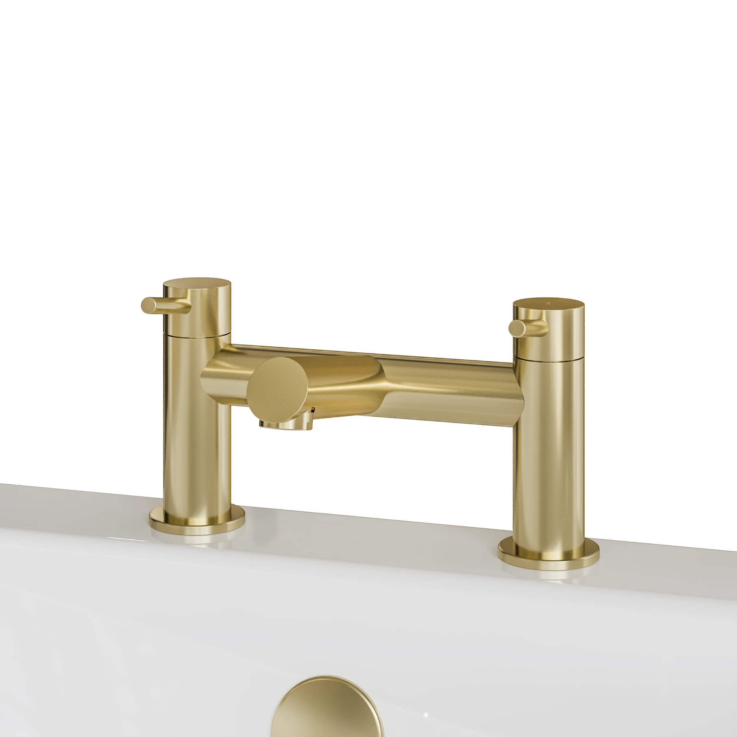 Brantley - Brushed Brass Bath Filler Tap - Image 6