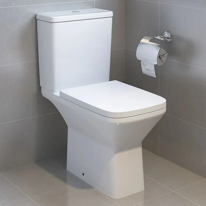 Juniper Close Coupled Rimless Toilet & Soft Close Seat - Space Saver - Image 2