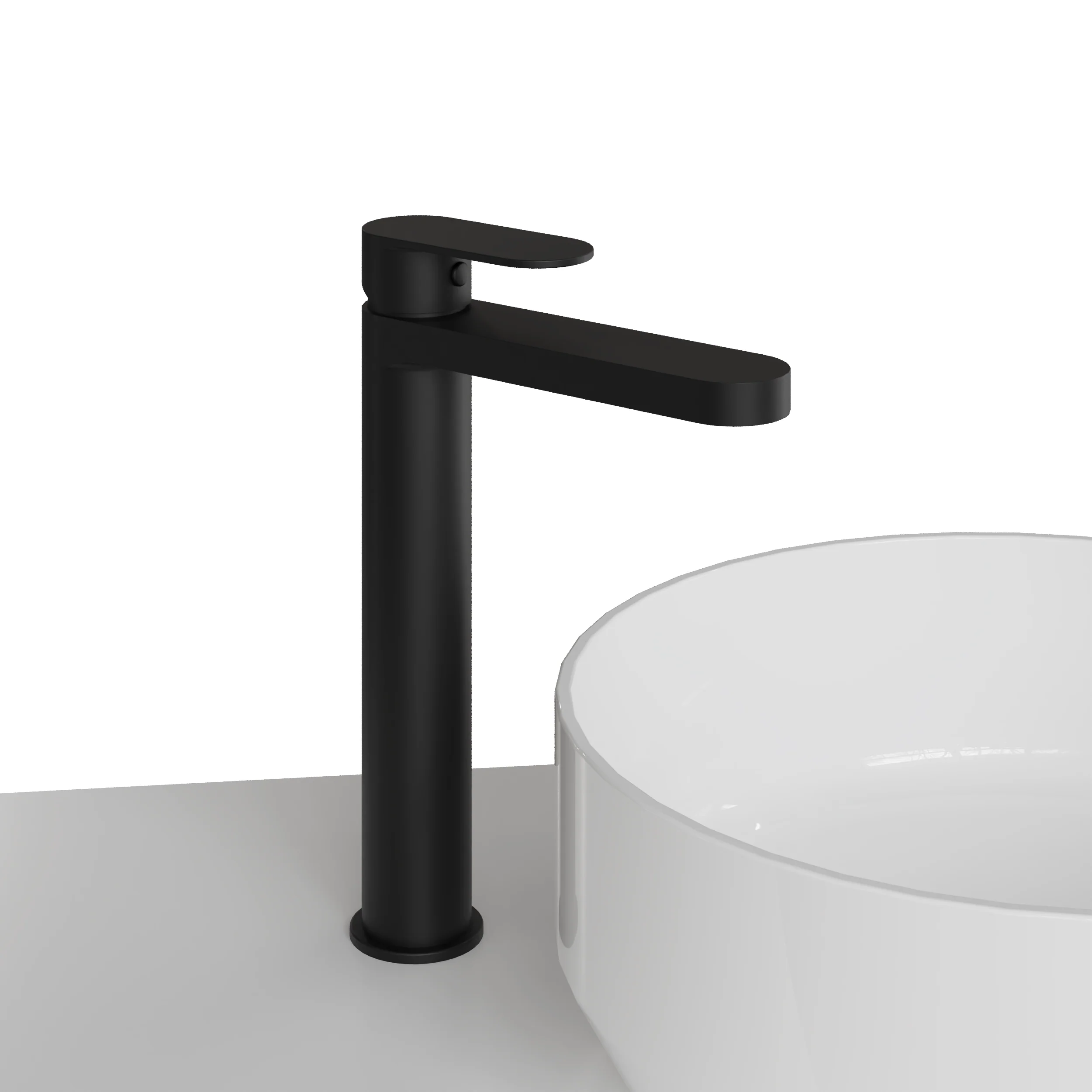 Brayden - Black Tall Mono Basin Mixer Tap - Image 5