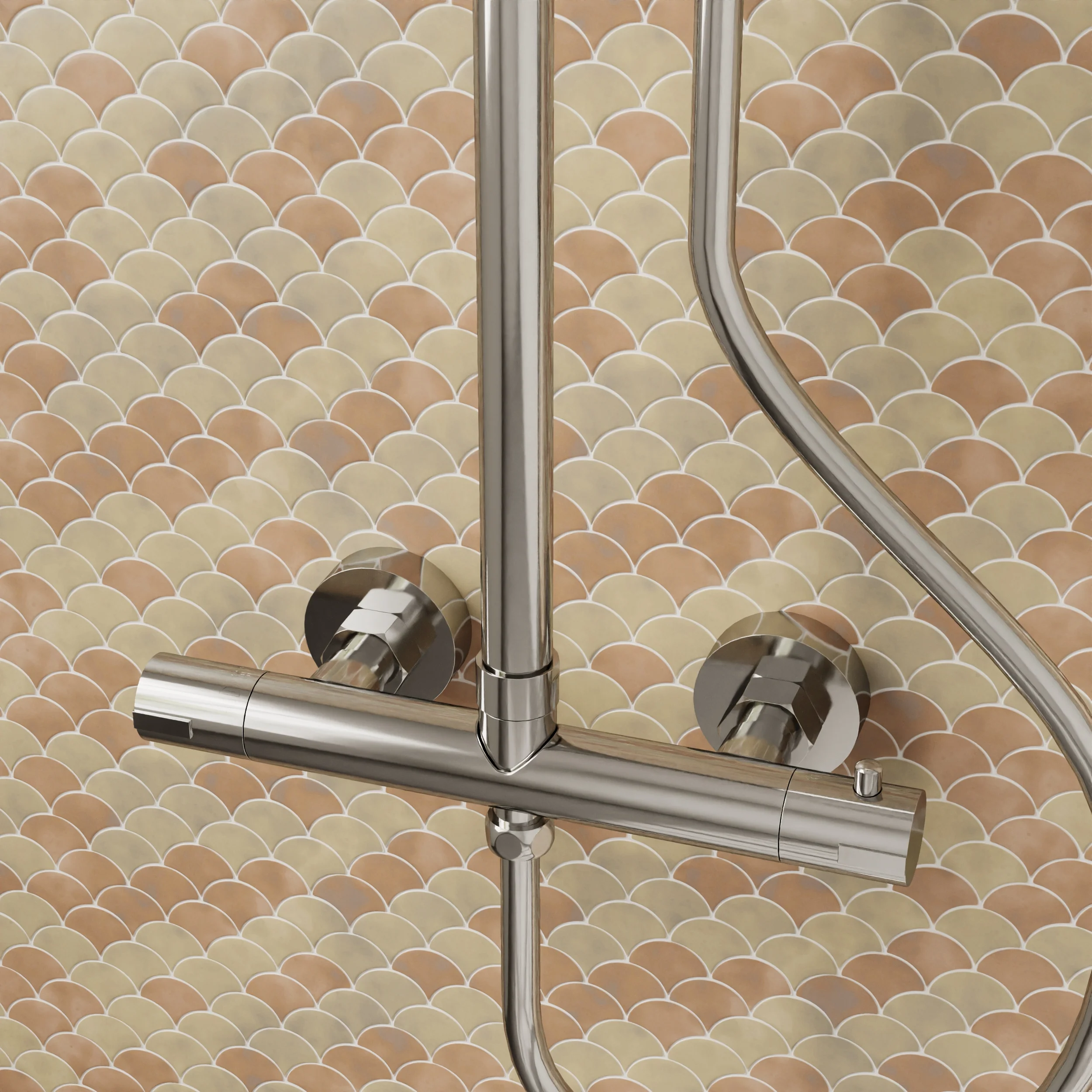 BRAYDEN - Chrome Bar Valve & Rigid Riser Kit - Round - Image 3