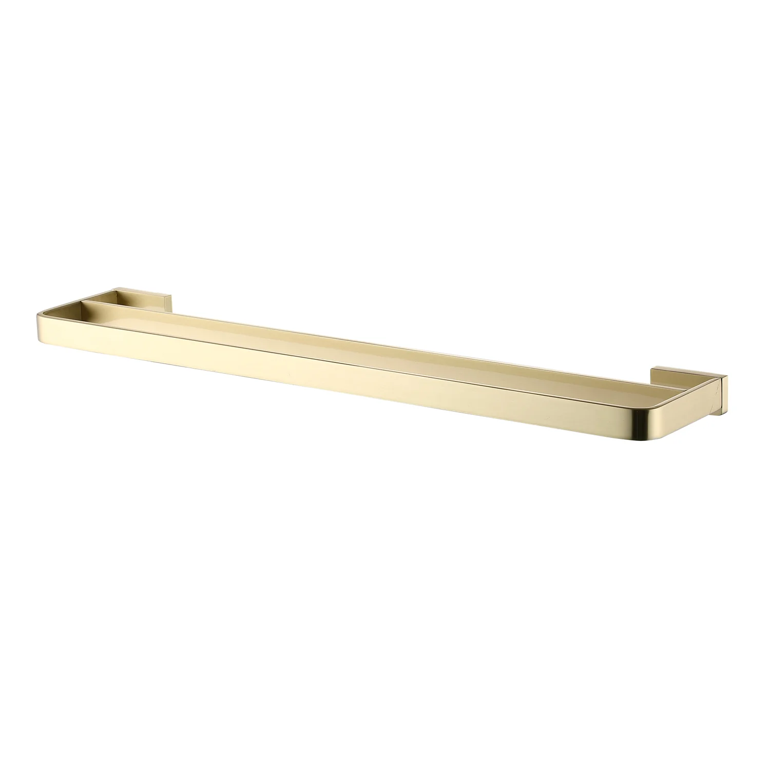 Brushed Brass Double Towel Rail