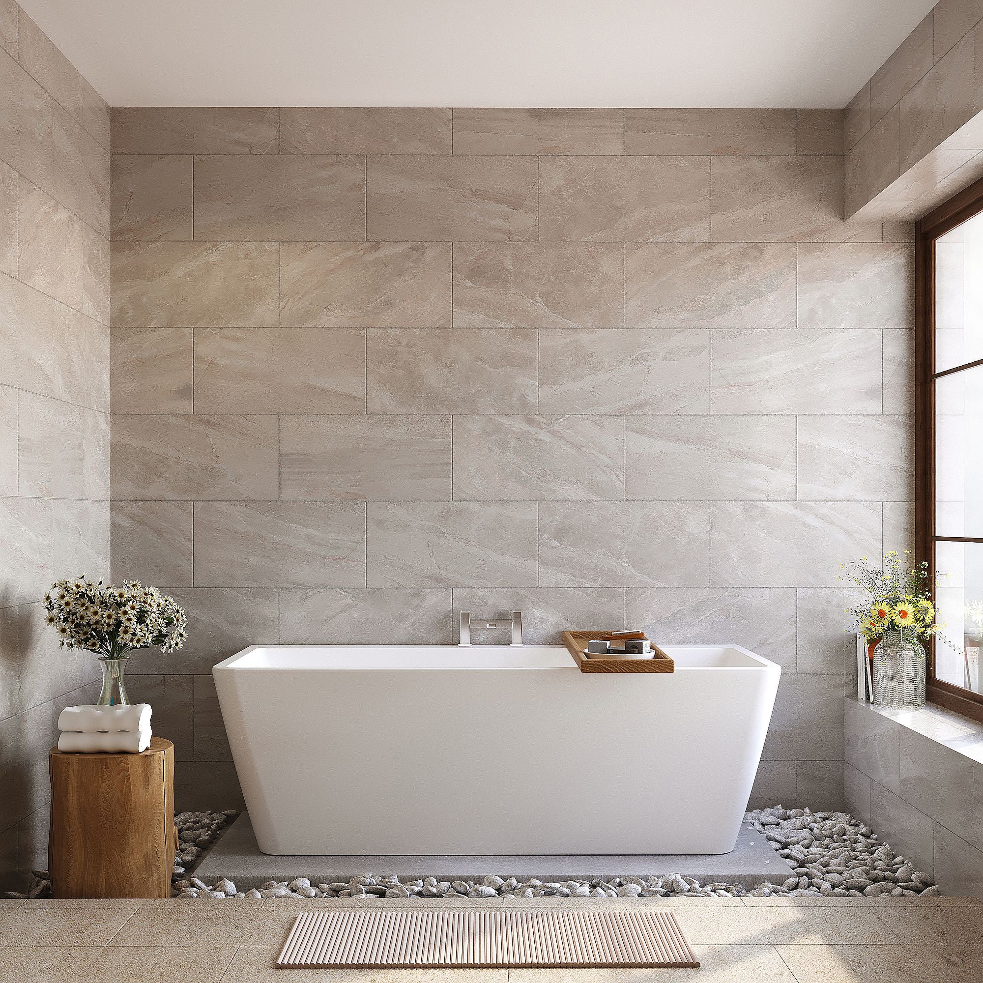 Burford Free Standing Hydrotherapy SPA Back to Wall Bath 1700mm