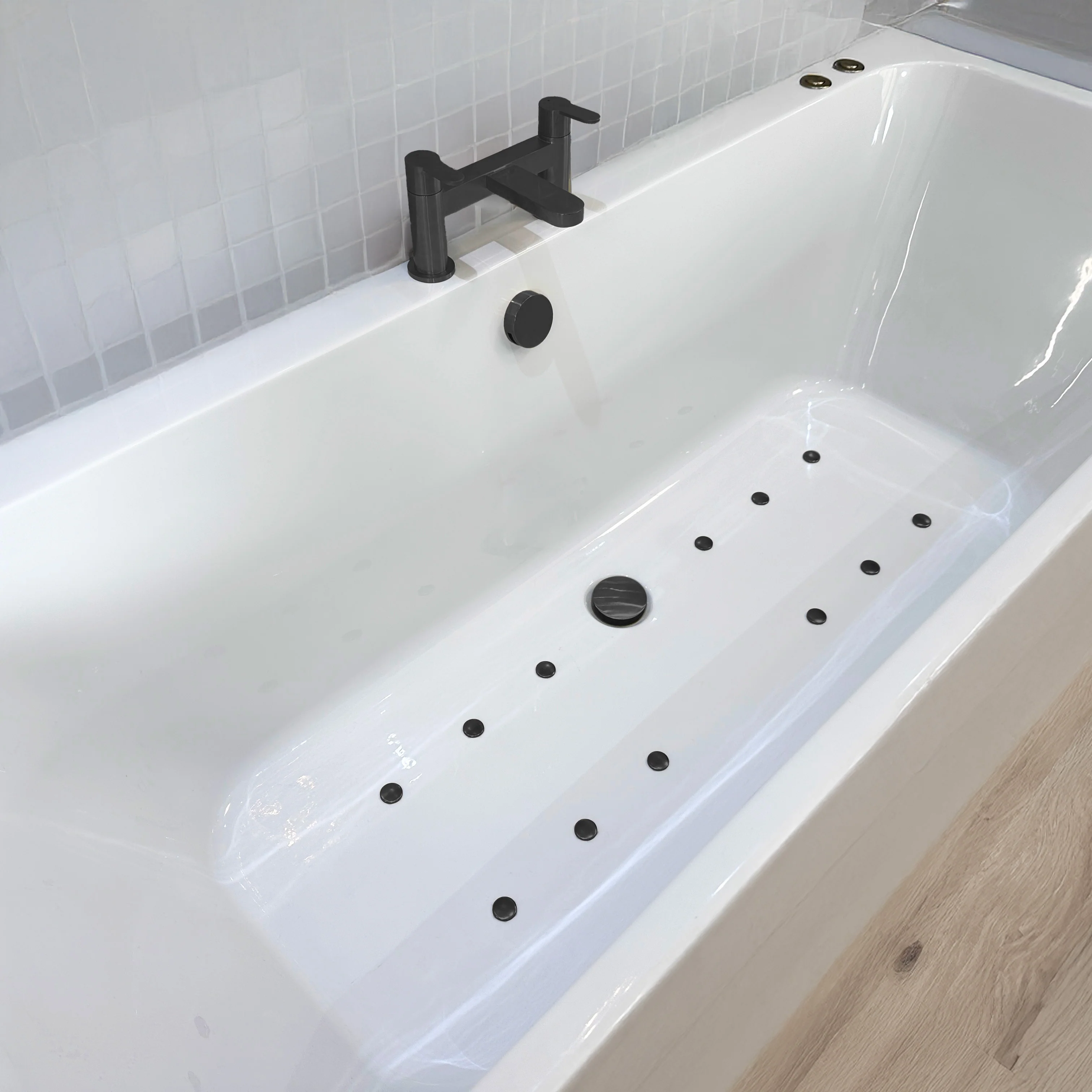 Burford Free Standing Hydrotherapy SPA Back to Wall Bath 1700mm - Image 5