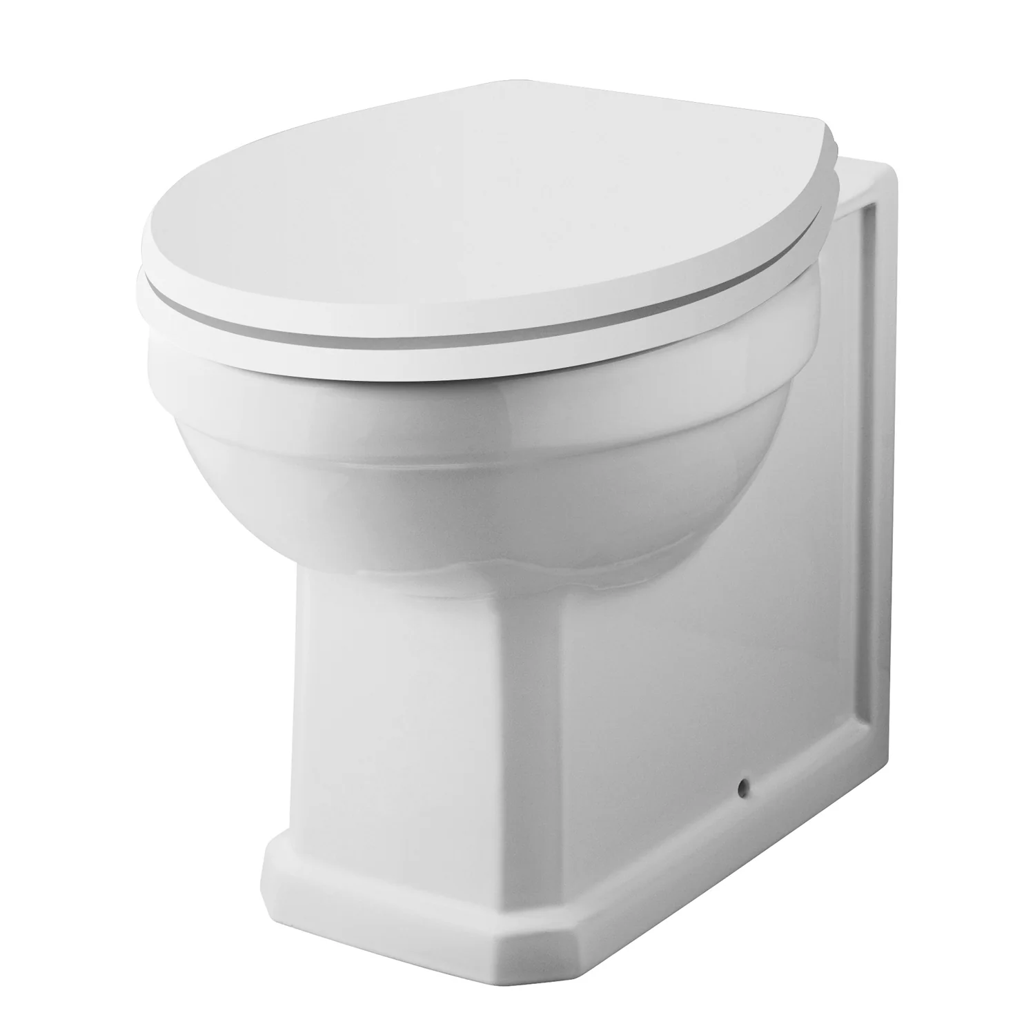 Carlton 520mm Traditional Back to Wall Toilet