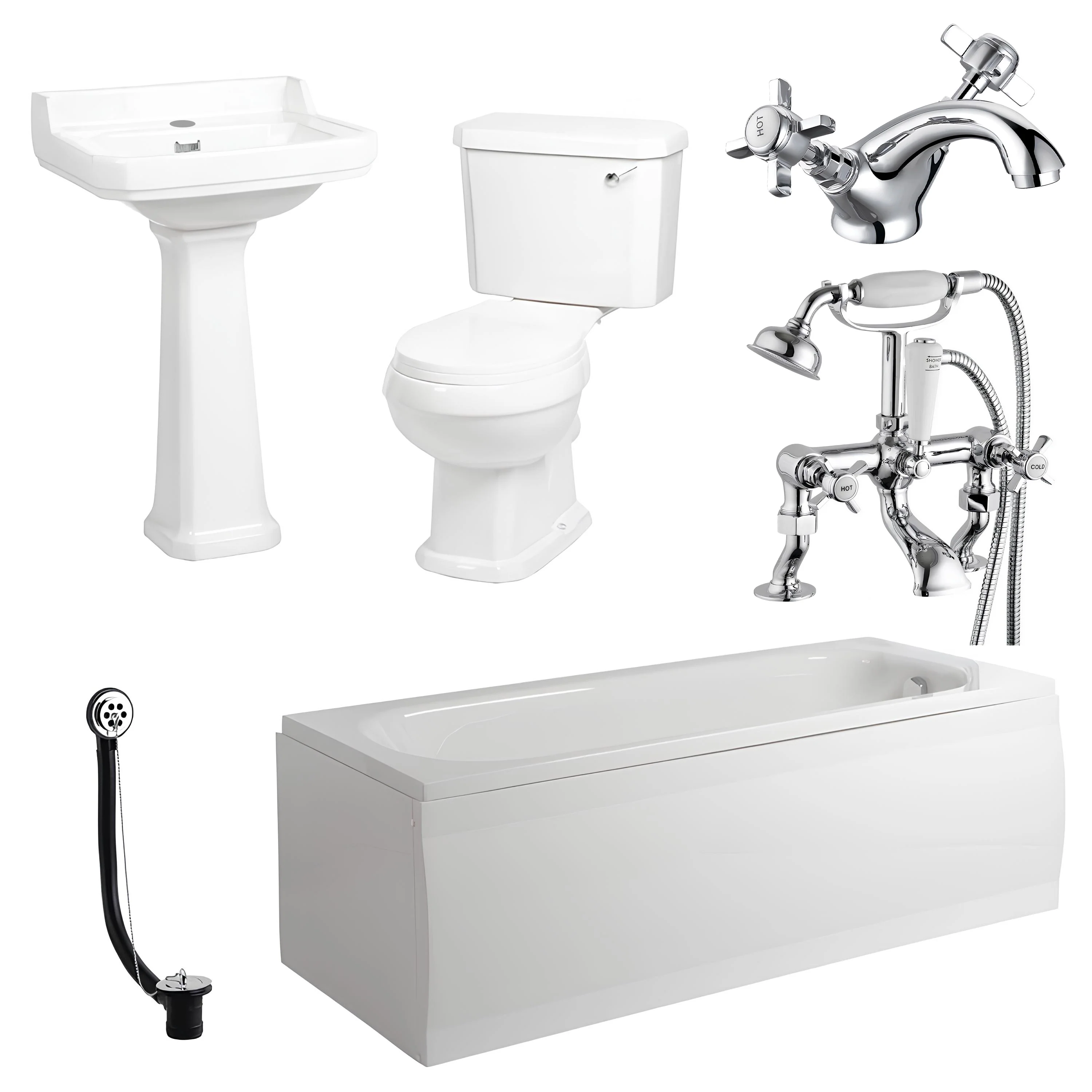 Carlton Mayford Traditional Complete Bathroom Suite 1700 x 700