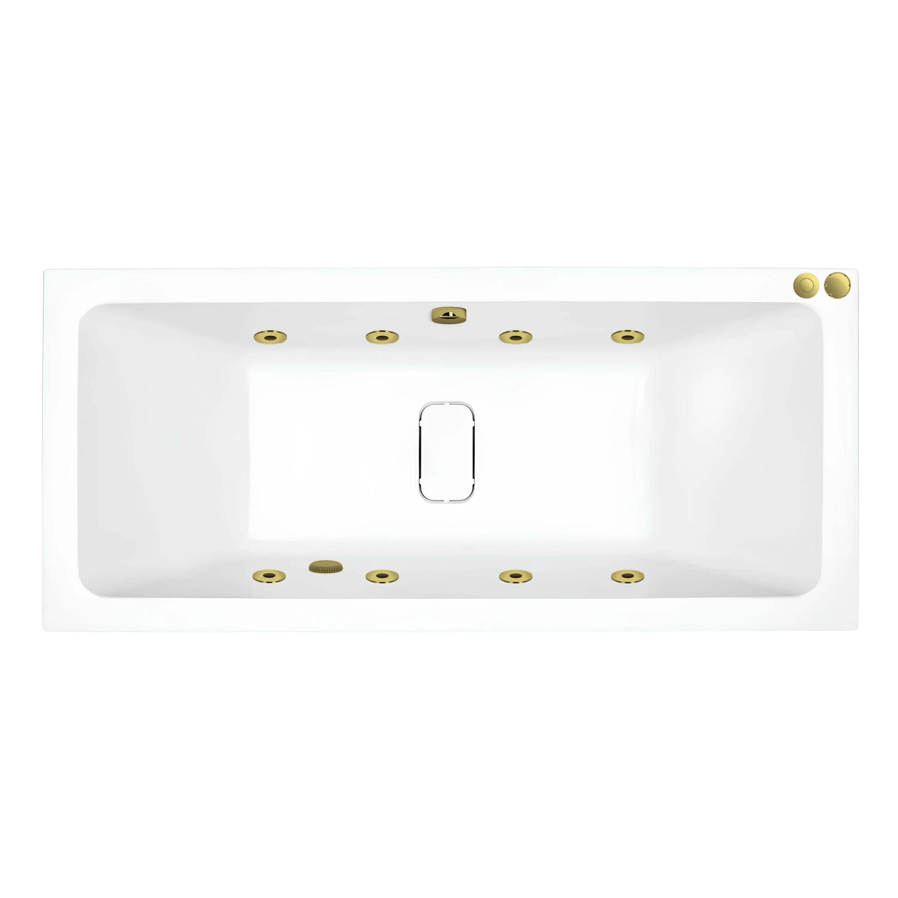Carpi II Superdeep Double Ended Whirlpool Bath - 1700 x 750mm - Image 13