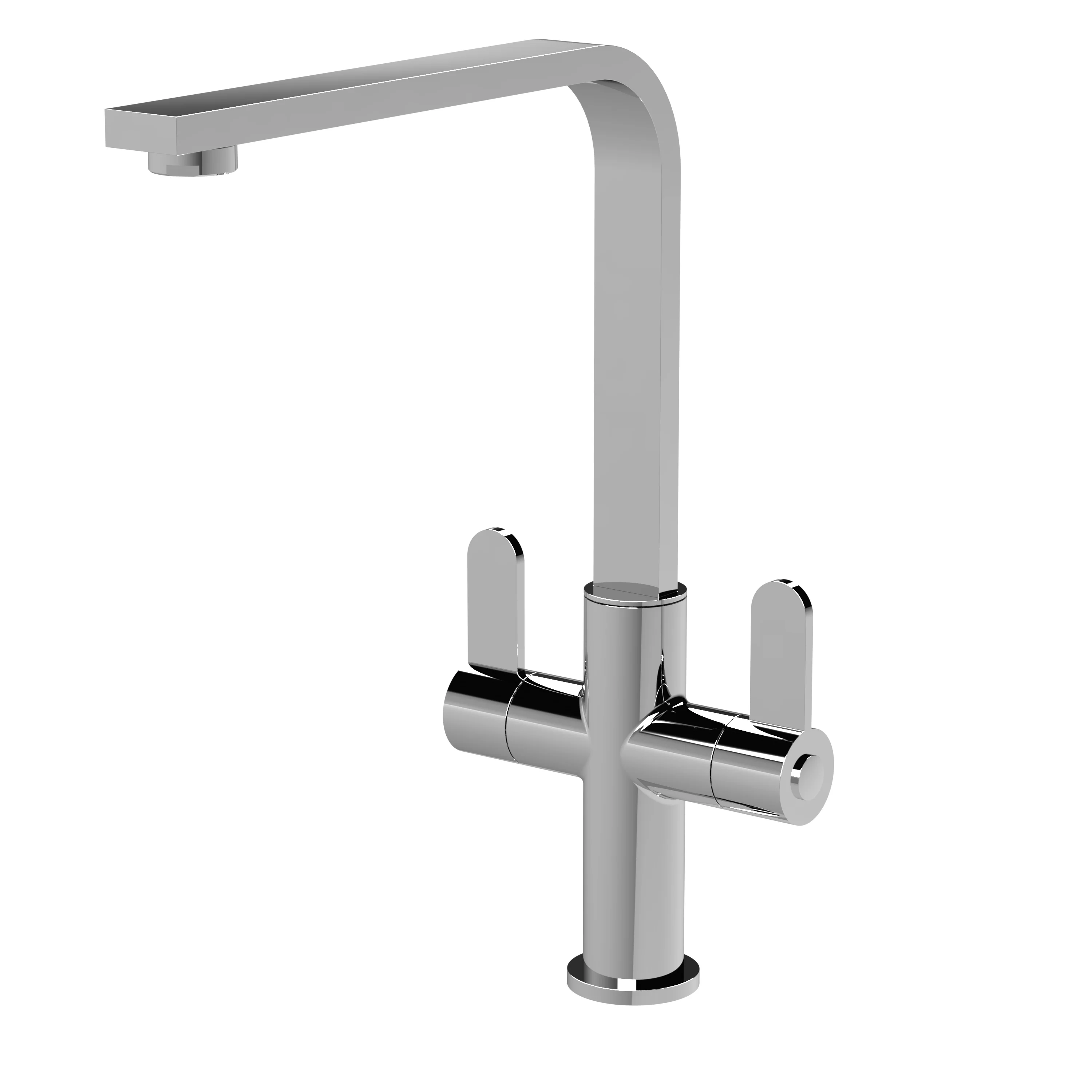 Churni Mono Dual Lever Kitchen Tap - Chrome