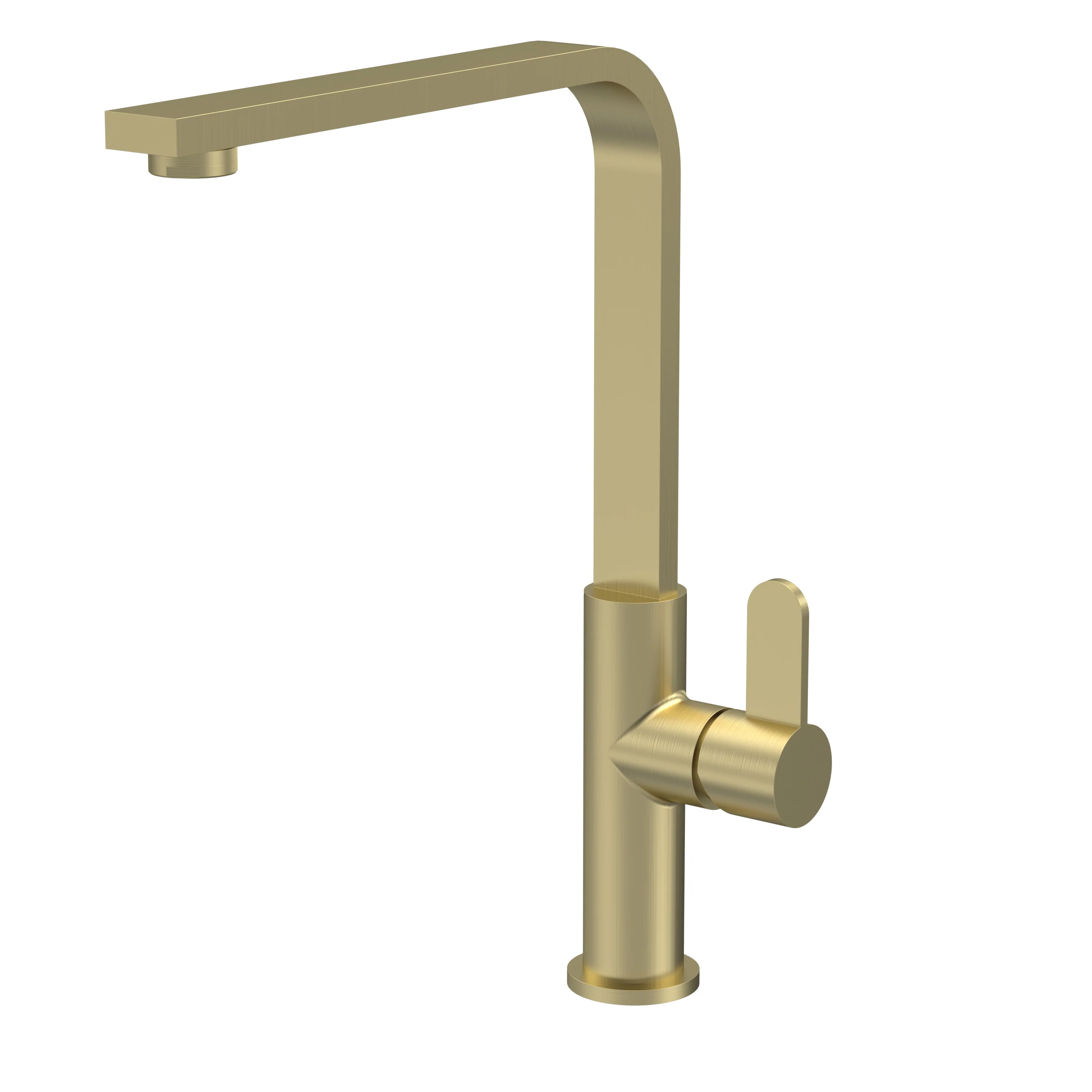 Churni Mono Single Lever Kitchen Tap - Brushed Brass
