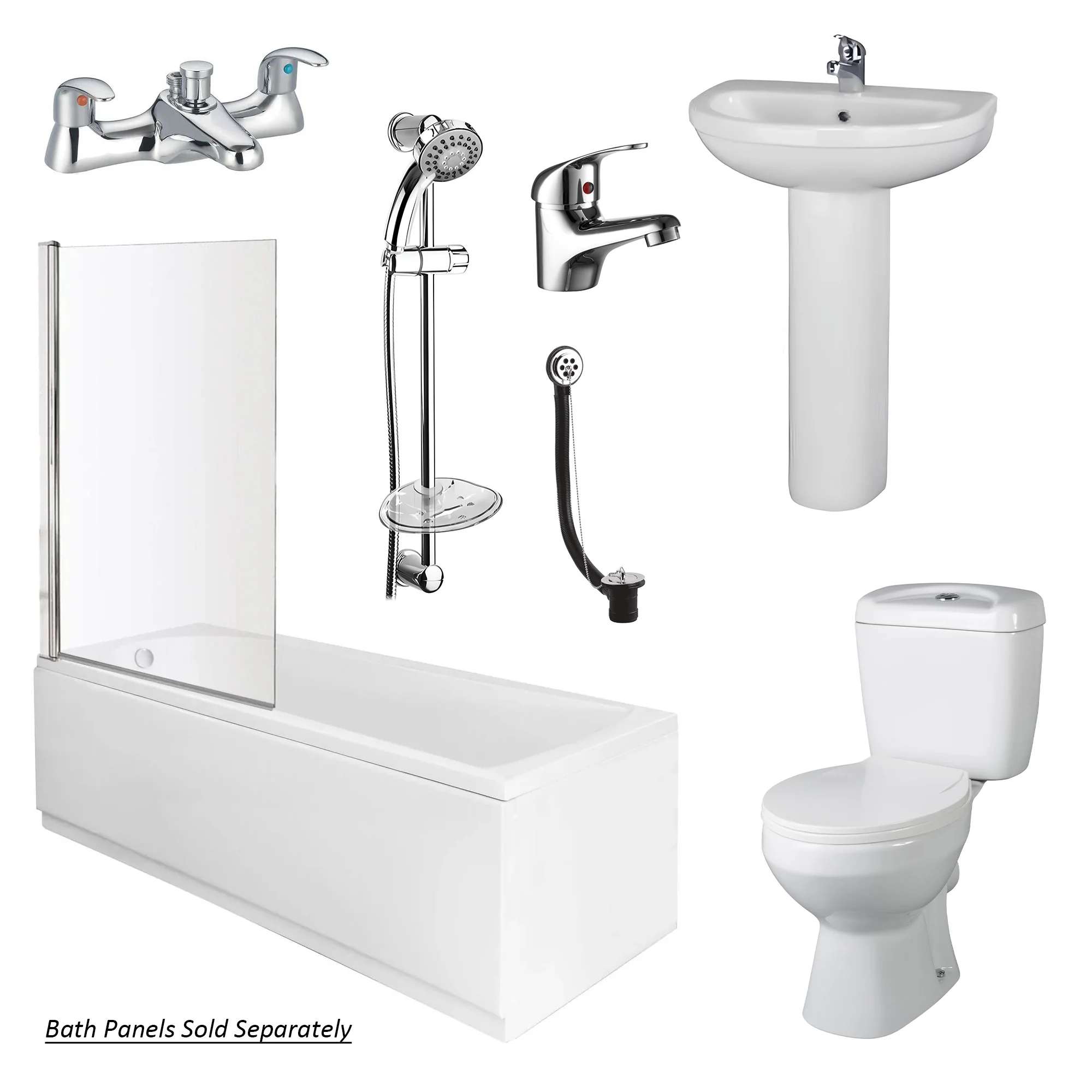 Conway Shower Bathroom Suite - 1600 x 700
