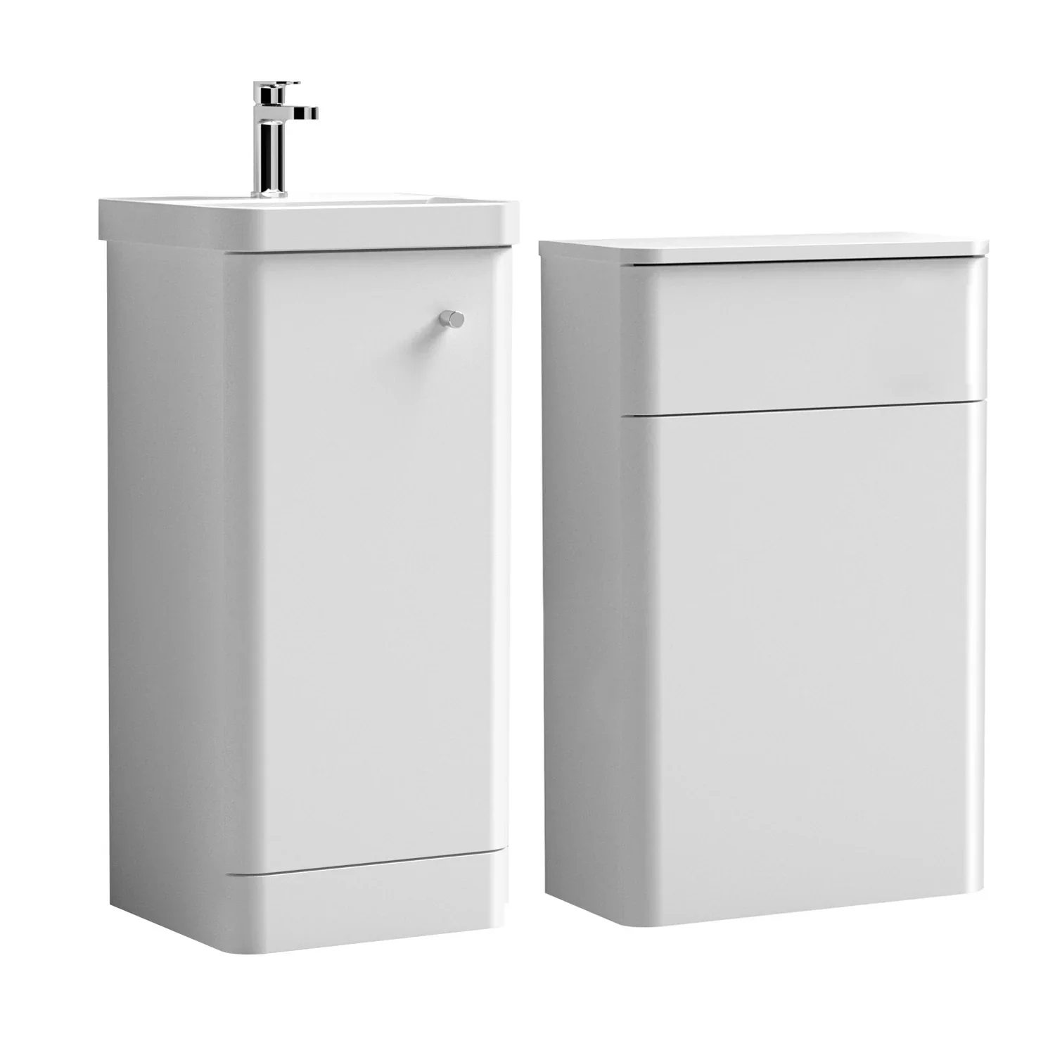 Core-Series Floor Standing Vanity & WC Set 900mm - Gloss White