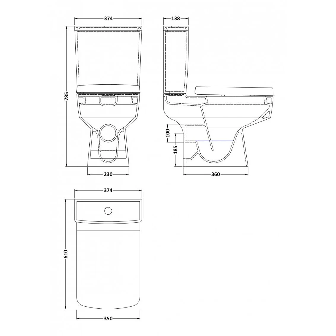 Crystalline Bliss Straight Bath Complete Bathroom Suite - Image 10